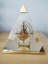 Seiko Pyramid Triangle Skeleton Quartz Mantel Clock Japan For Parts/Repair for sale  West Bloomfield
