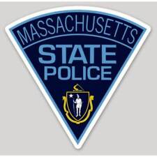 Adesivo adesivo logotipo polícia estadual de Massachusetts 4 polegadas não reflexivo comprar usado  Enviando para Brazil