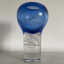 Vaso Royal Blue Mark Sudduth Studio Art Glass série linha geométrica escultura comprar usado  Enviando para Brazil