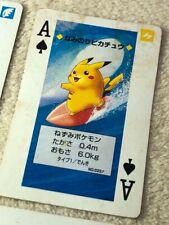 Baralho de pôquer Pokemon Blastoise azul cartas 1996 com surf Pikachu muito raro, usado comprar usado  Enviando para Brazil