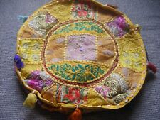 Embroidered round pouf for sale  DERBY