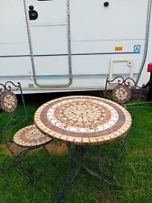 Mosaic table chair for sale  GLOUCESTER