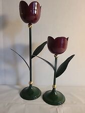 Metal tulip burgundy for sale  Allegan