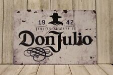 Usado, Letrero de lata de tequila Don Julio barra de metal vintage estilo rústico restaurante XZ segunda mano  Embacar hacia Argentina