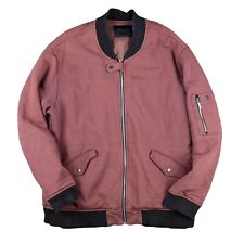 Wood Wood burgundy bomber jacket Sz M lined na sprzedaż  PL