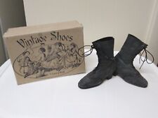 VTG Repo Country House Doll LaceUp VICTORIAN Blk Boots Original Box PHILIPPINES  for sale  Shipping to South Africa