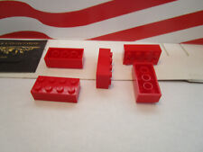 Lego (5) VERMELHO 2 x 4 TIJOLOS QUADRADOS, ELFOS AMIGOS OU QUALQUER COISA, usado comprar usado  Enviando para Brazil