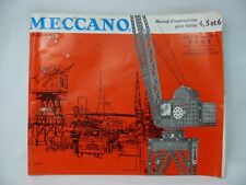 Meccano manuel instructions d'occasion  Bordeaux-