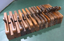 Half Set of 18 Vintage Moulding Planes Hollows And Rounds Beech Wood No 2 to 18, used for sale  Shipping to South Africa