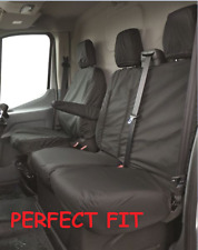 Used, FORD TRANSIT VAN MK8 2015 + TIPPER TAILORED FITTED FRONT SEAT COVERS 2+1 BLACK  for sale  Shipping to South Africa