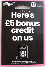 Giffgaff mobile sim for sale  STOCKPORT