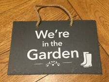 Garden slate sign for sale  WOKING