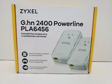 Zyxel G.hn 2400 Powerline PLA6456, Plug & Play, Stream 8k BRANCO comprar usado  Enviando para Brazil