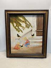 Vintage canvas painting for sale  Cherry Log