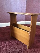 wooden magazine rack table for sale  RUISLIP