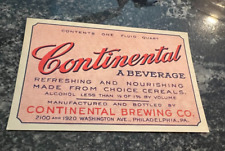 Prohibition continental beer for sale  Slatington