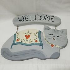Vtg cat welcome for sale  Milwaukee