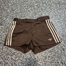 Shorts de tênis masculino raro vintage anos 1980 Adidas marrom logotipo trevo tamanho 32 cintura comprar usado  Enviando para Brazil