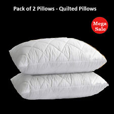 Quilted Pillows Hollowfiber 2 Pack Extra Deep Hotel Quality Bounce Back 48x74cm for sale  Shipping to South Africa