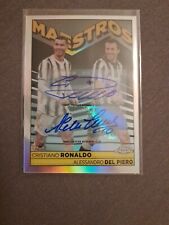 Juventus Topps Chrome Maestros Signature Ronaldo Del Piero 12/25 , usado segunda mano  Embacar hacia Argentina