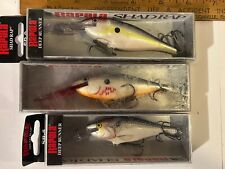 LOT OF 3 RAPALA CRANKBAIT SHAD RAPS FISHING LURES TACKLE BOX FIND for sale  Shipping to South Africa