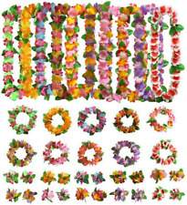 40 Paquetes Flor Hawaiana Leis Tropical Luau Suministros de Fiesta de Hula Guirnalda NUEVO segunda mano  Embacar hacia Argentina