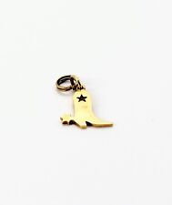 JAMES AVERY RETIRED 14K YELLOW GOLD LONE STAR BOOT CHARM NO RESERVE #D152-1 for sale  Saint Louis