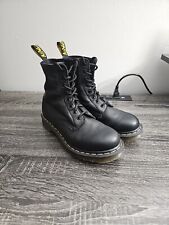 Botas de combate femininas Dr. Martens 1460 Pascal JY004 couro preto com cadarço tamanho 8 comprar usado  Enviando para Brazil