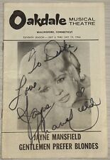 Jayne mansfield autographed for sale  Groton