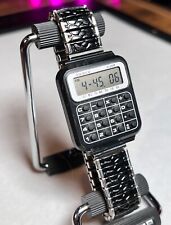 Vintage Advance Calculadora Digital Fina Quartzo Quadrado Relógio de Pulso Data Alarme, usado comprar usado  Enviando para Brazil