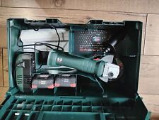 Used, Metabo W18 L 9-115 4.5" Angle Grinder With metaBOX Batteries/Charger  for sale  Shipping to South Africa