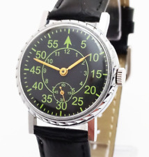 Reloj de pulsera Pobeda Laco piloto aviador soviético URSS reloj mecánico #61 segunda mano  Embacar hacia Argentina