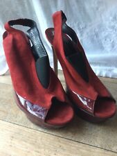 Gina red leather for sale  LYME REGIS