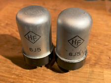 2x HF WF 6J5 Tube Silver Glass NOS 1953 Matched Pair German GDR Ultra Precise comprar usado  Enviando para Brazil