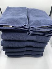 Toalhas de banho turcas Pottery Barn (5) 26X52 toalhas de mão (4) 19x28 azul marinho comprar usado  Enviando para Brazil