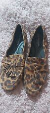 Leopard print loafers for sale  LOWESTOFT