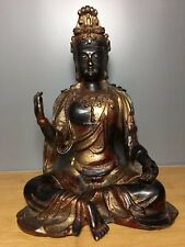 11 inch old bronze Copper buddhism Avalokitesvara Guanyin Bodhisattva statue for sale  Shipping to Canada