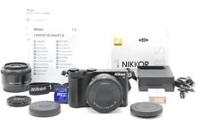 Usado, 【ESTADO PERFEITO】Kit de zoom duplo Nikon 1 J5 preto/VR 10-30mm/18.5mm f1.8 do Japão comprar usado  Enviando para Brazil