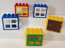 Lego Duplo Ventanas Puertas Rojo Amarillo Azul Blanco Verde Marrón 4x2 Lote de 5 segunda mano  Embacar hacia Argentina