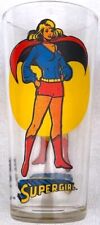 Copo de vidro vintage 1976 DC Comics Supergirl Pepsi série de colecionador - BOM! comprar usado  Enviando para Brazil