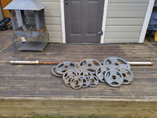 Barbell cast iron for sale  BRENTWOOD