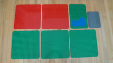 LEGO DUPLO BASE PLATES 15" X 15" GREEN & RED  GRAY LOT 7 PC for sale  Shipping to South Africa