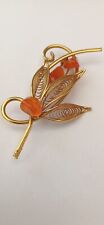 Vintage leaf brooch for sale  STAFFORD