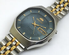 Relógio de pulso japonês vintage cristal oriental 21 joias data do dia mostrador azul original comprar usado  Enviando para Brazil