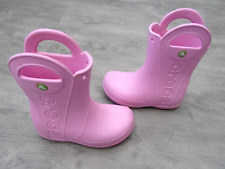 Girls pink crocs for sale  PORTSMOUTH