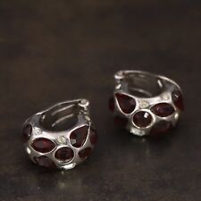 silver heart clip earrings for sale  USA