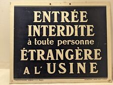 Pancarte industrielle d'occasion  Balaruc-les-Bains
