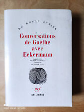 Livre conversation goethe d'occasion  Nîmes-Saint-Césaire