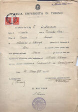 1937 certificato abilitazione usato  Teramo
