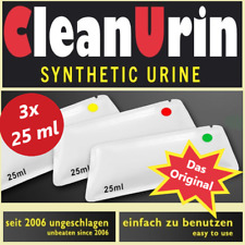 3x 25 ml Clean Urin Original CleanU künstlicher synthetischer fake Urin, usado comprar usado  Enviando para Brazil